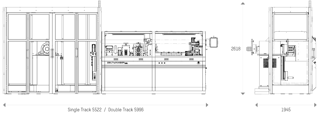 Technische Zeichnung der Fin Mill von ZELTWANGER