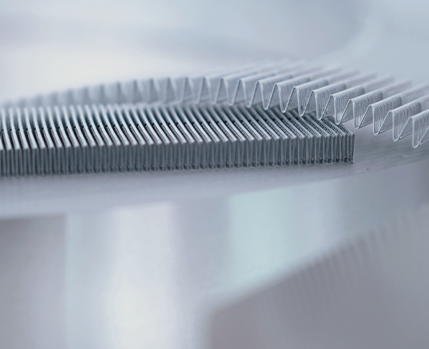 ZELTWANGER Wärmetauscher Lamellen detailaufnahme