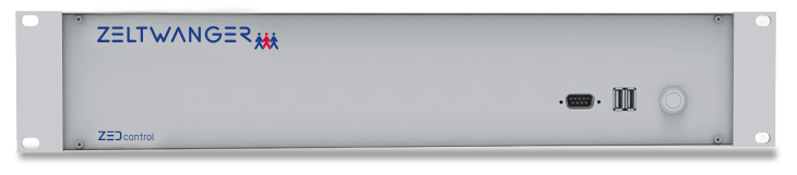 Frontansicht ZEDcontrol Steuereinheit für Dichtheitsprüfsystem